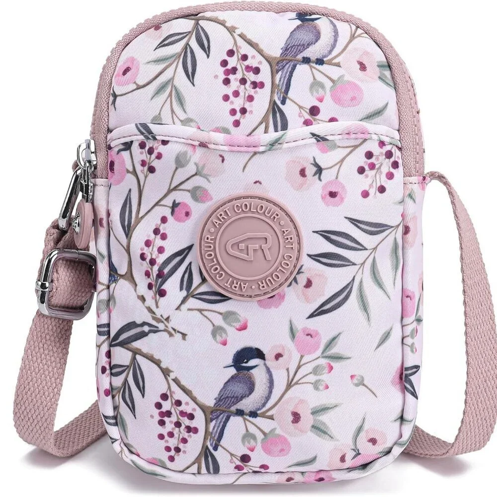 Small Crossbody Bag Nylon For Women Teen Compact Phone Purse Wallet